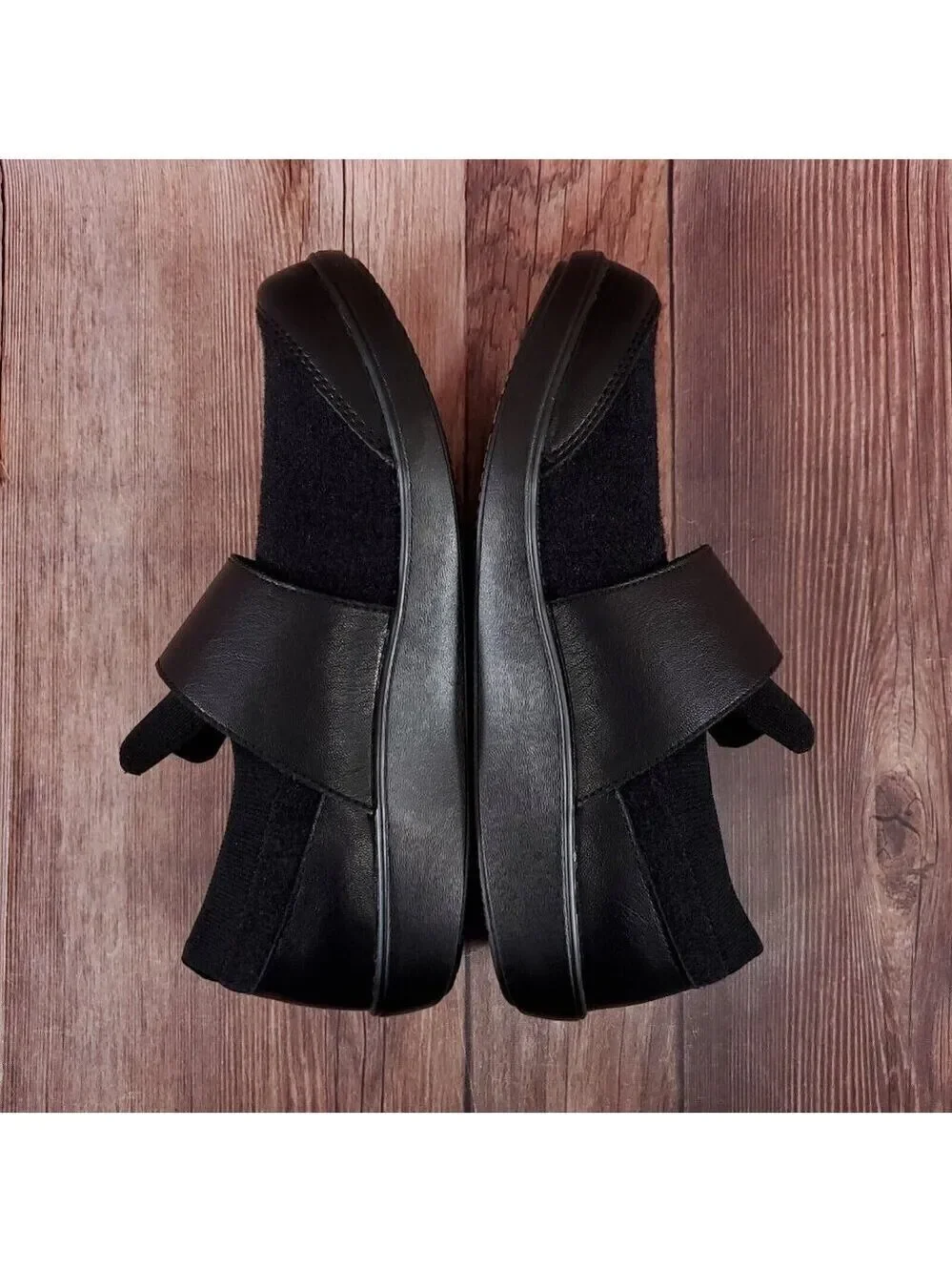 Traq by Alegria Womens Size 41 US 10.5-11 Qwik Cozy Black Slip On Walking Shoes